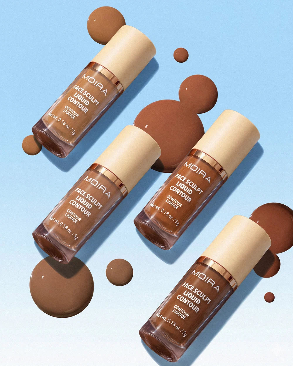 Moira Face Sculpt Liquid Contour - Fair Light 100