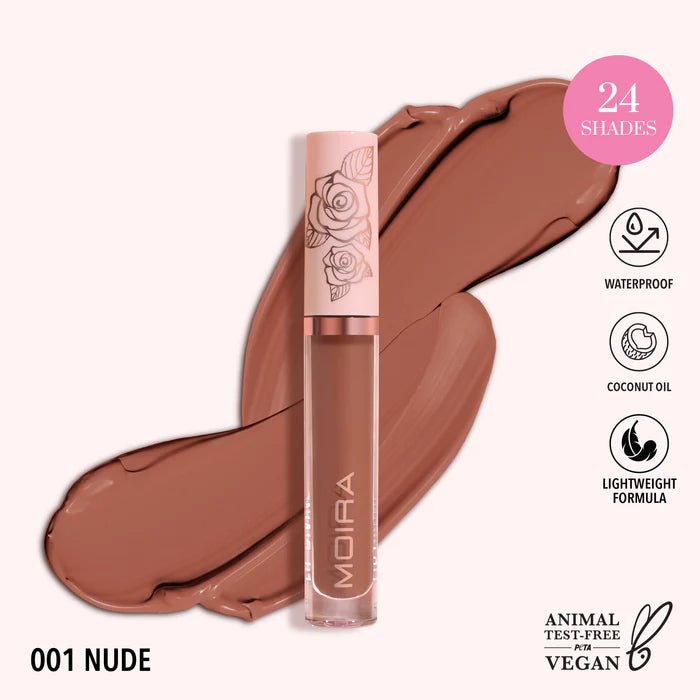 Moira Lip Divine Liquid Lipstick - Nude 001