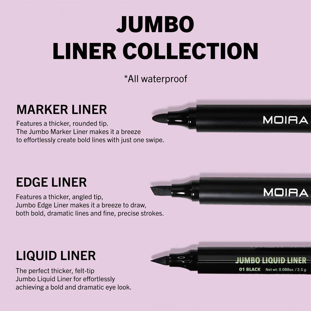 Moira Jumbo Edge Liquid Liner - Black 001