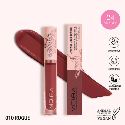 Moira Lip Divine Liquid Lipstick - Rogue 010