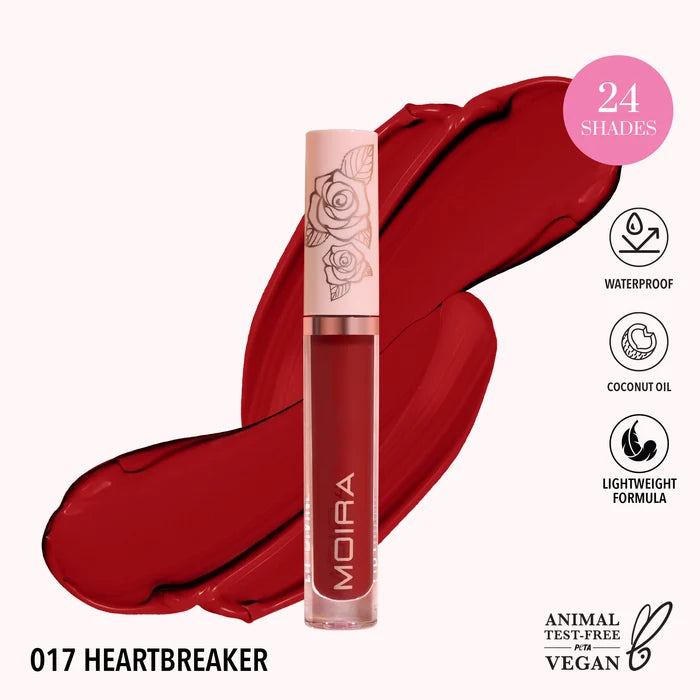 Moira Lip Divine Liquid Lipstick - Heartbreaker 017