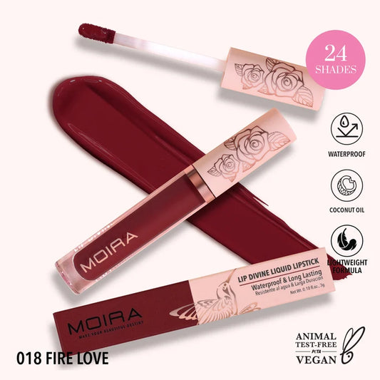 Moira Lip Divine Liquid Lipstick - Fire Love 018