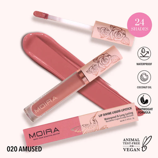 Moira Lip Divine Liquid Lipstick - Amused 020