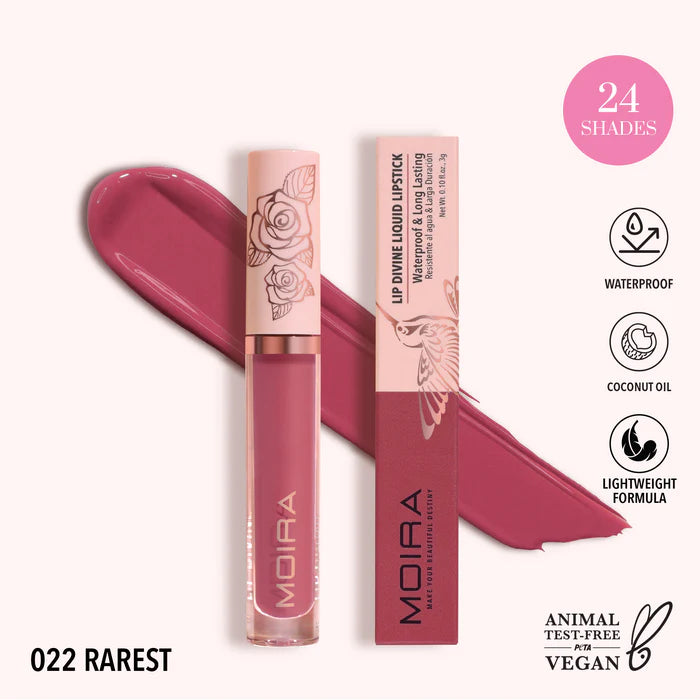 Moira Lip Divine Liquid Lipstick - Rarest 022