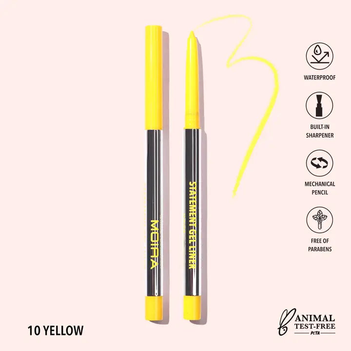Moira Statement Gel Eyeliner - Yellow 010