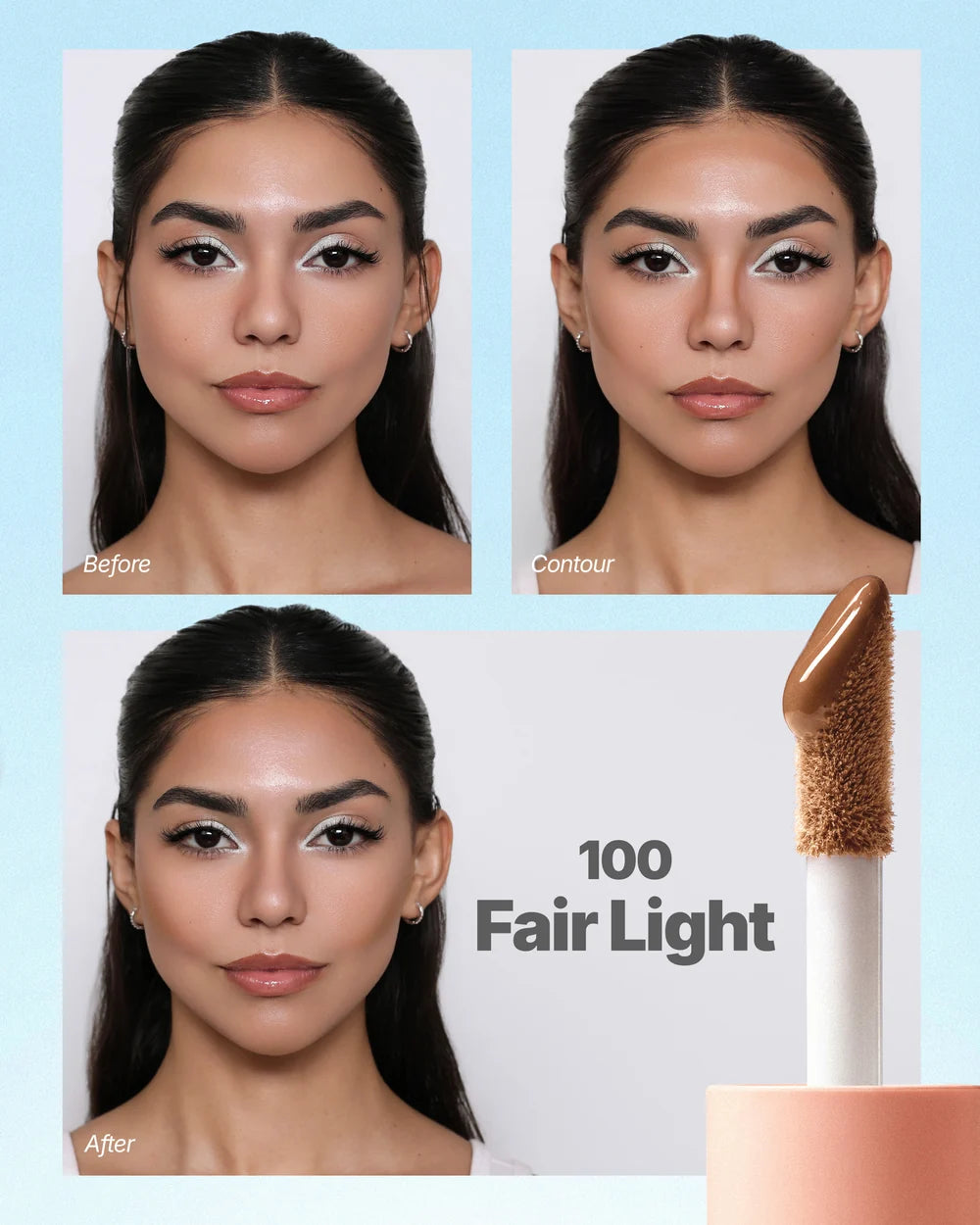 Moira Face Sculpt Liquid Contour - Fair Light 100