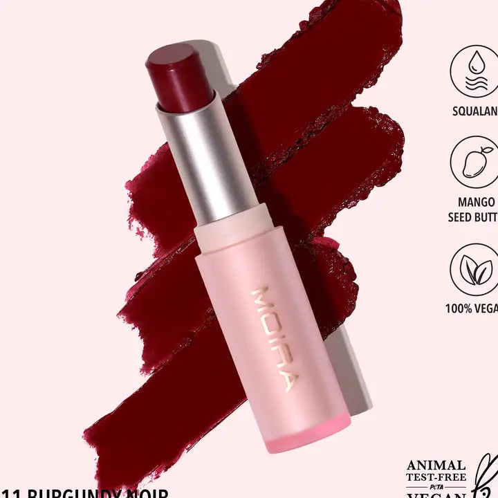 Moira Signature Lipstick - Burgundy Noir 011