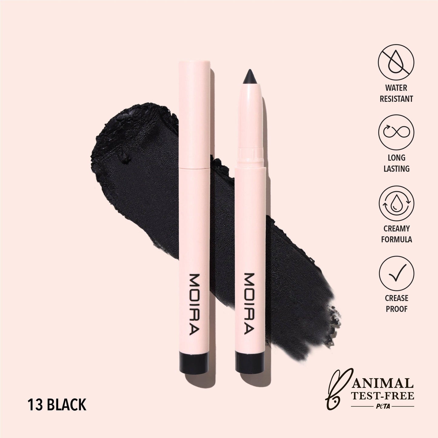 Moira At Glance Stick Shadow - Black 013