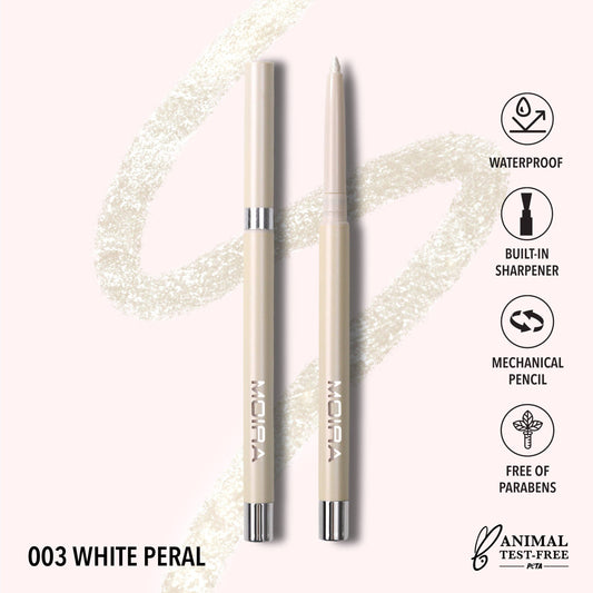 Moira Statement Shimmer Eyeliner - White Pearl 003