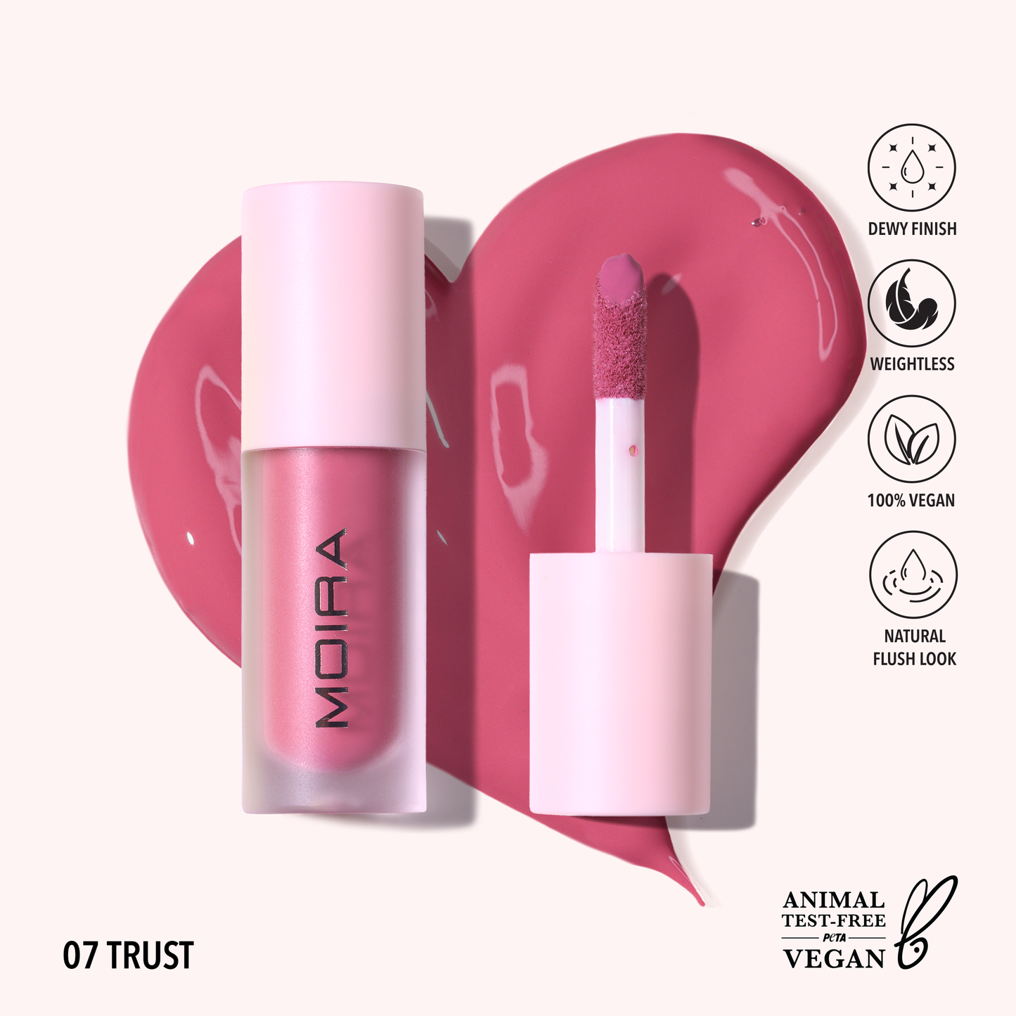 Moira Love Steady Liquid Blush - Trust 007