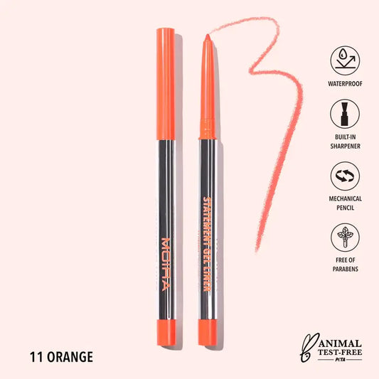 Moira Statement Gel Eyeliner - Orange 011