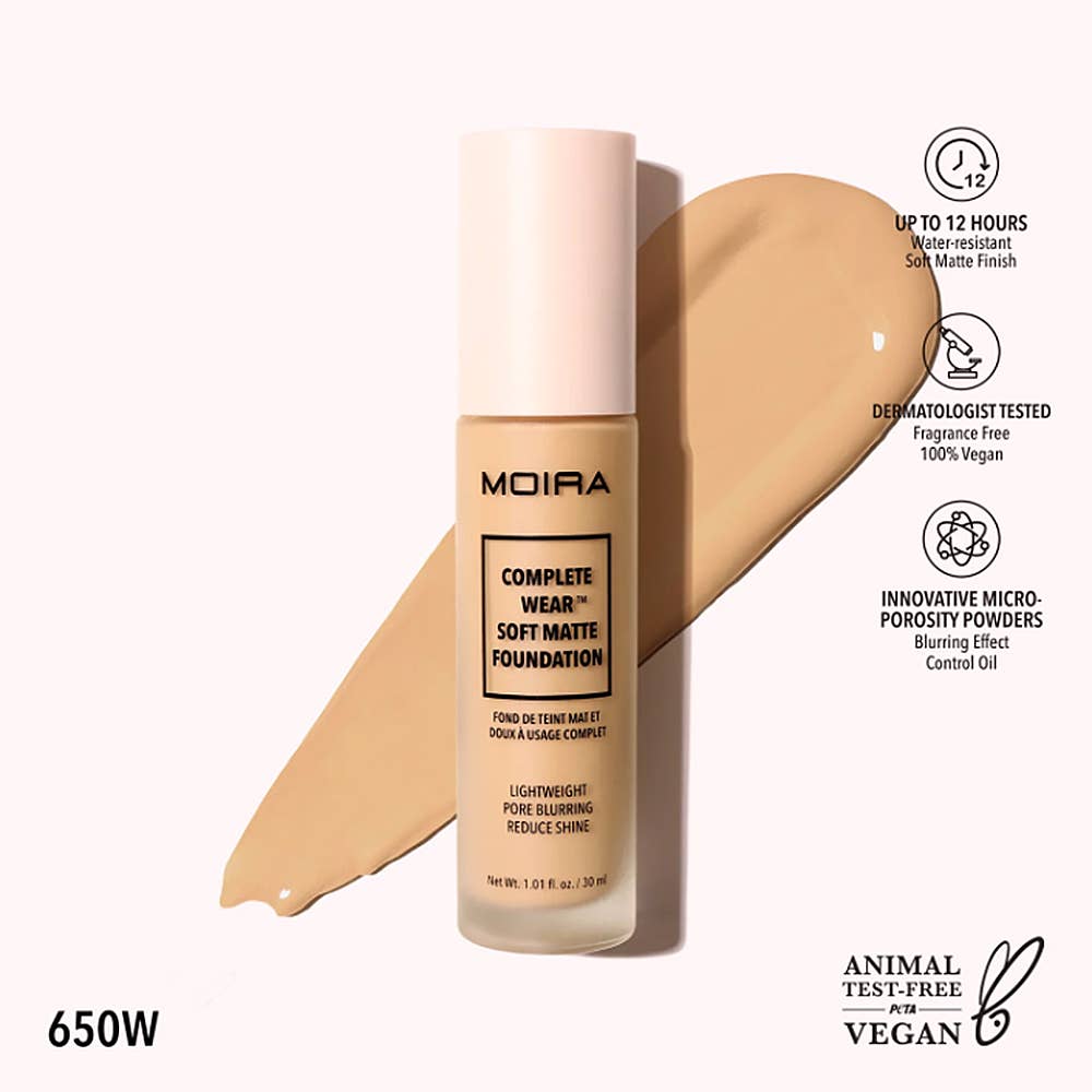MOIRA COMPLETE WEAR SOFT MATTE FOUNDATION, MO CMF: #350