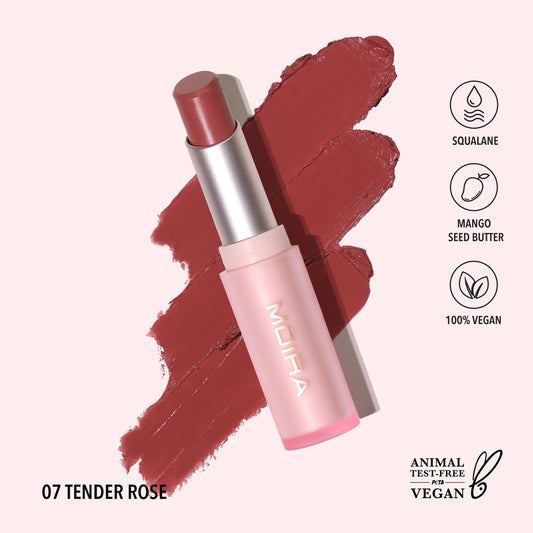 Moira Signature Lipstick - Tender Rose 007