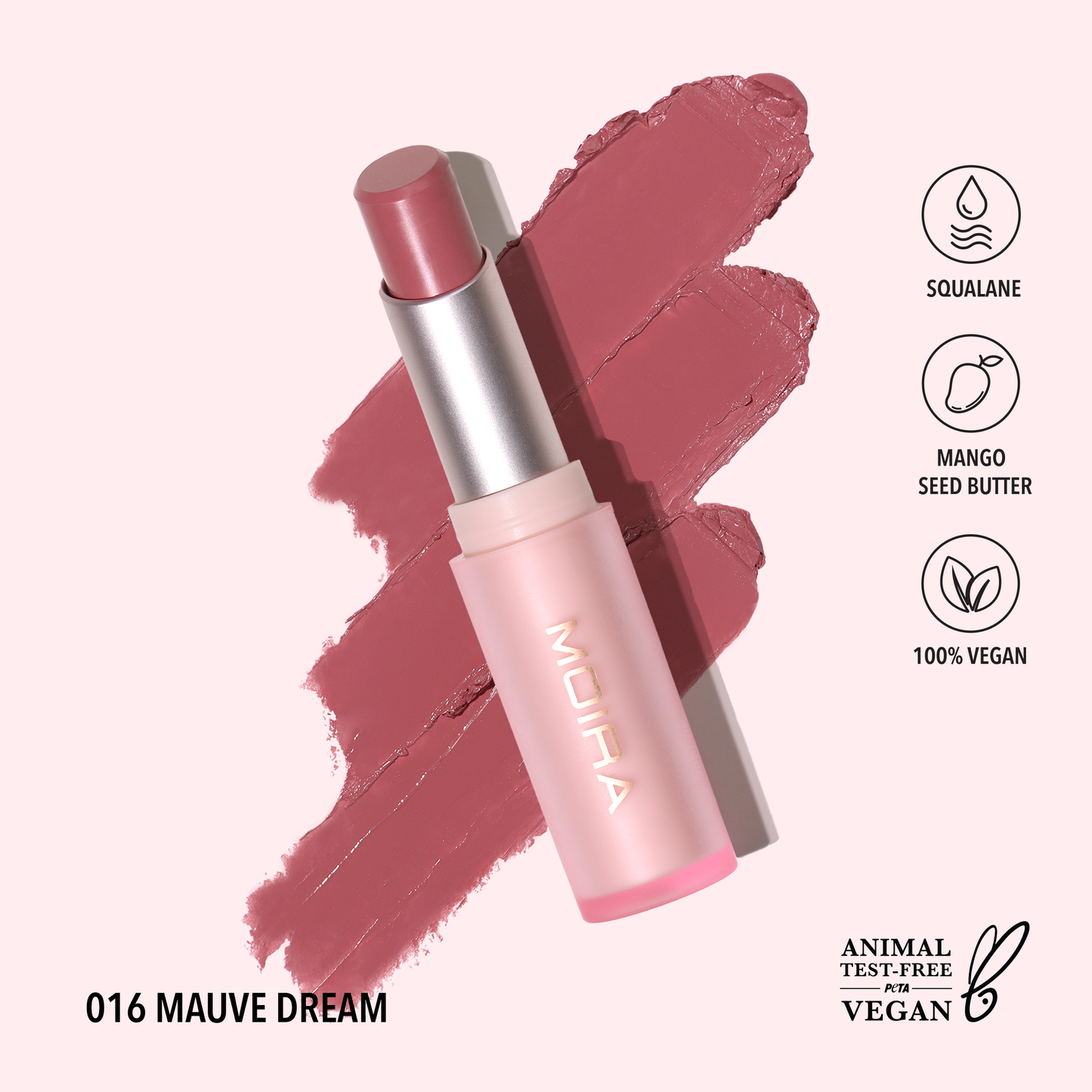 Moira Signature Lipstick - Rosy Vibes 017