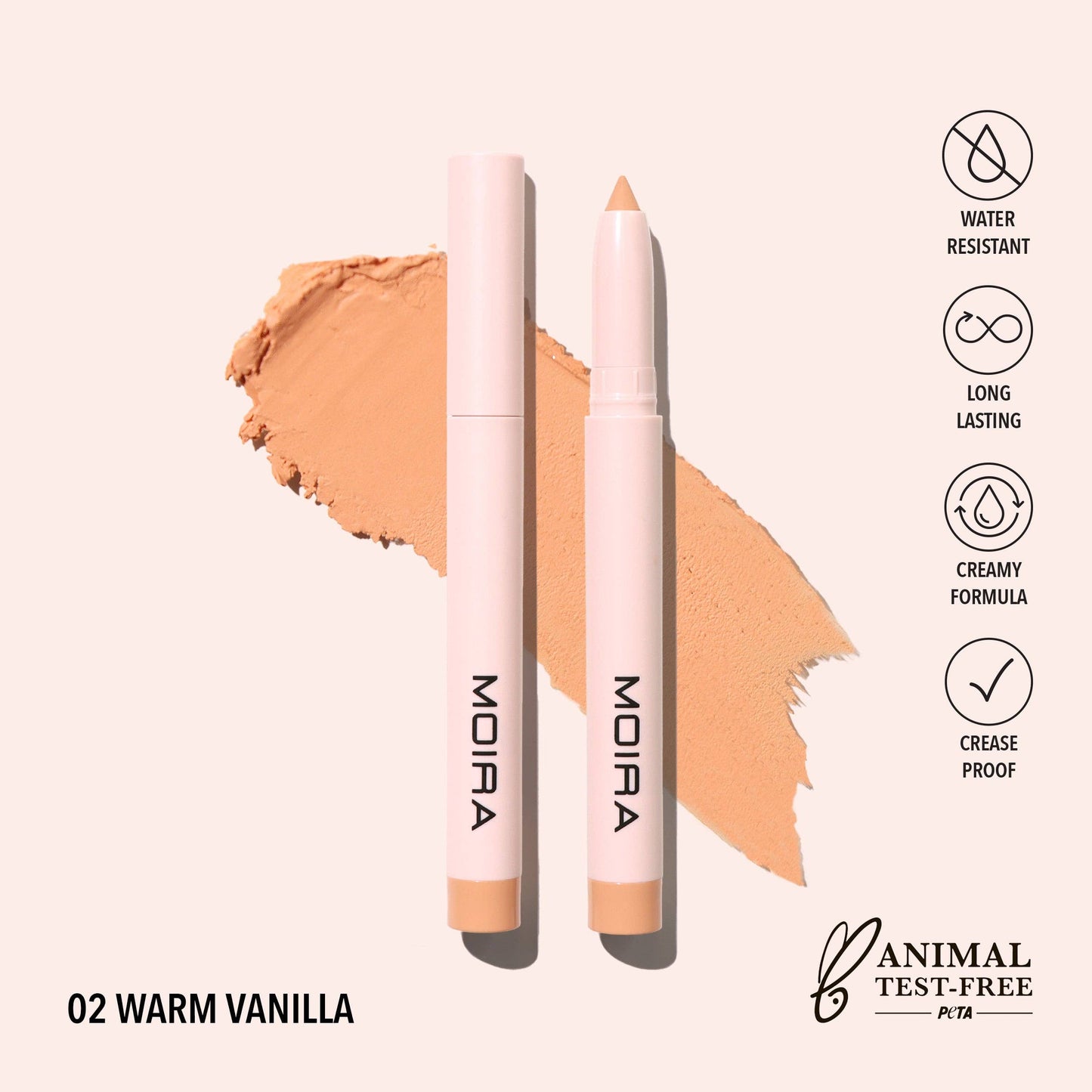 Moira At Glance Stick Shadow - Warm Vanilla 002