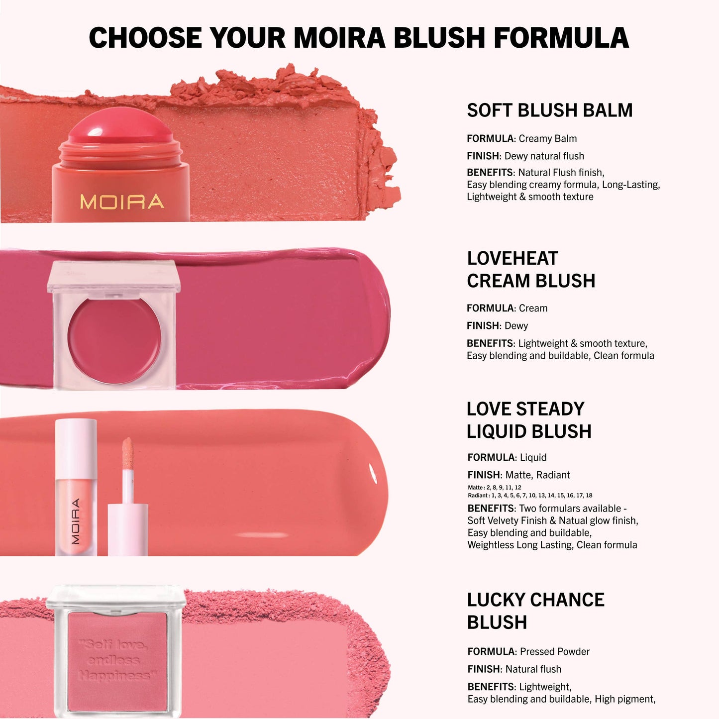 Moira Soft Blush Balm - Talk 2 Me 012