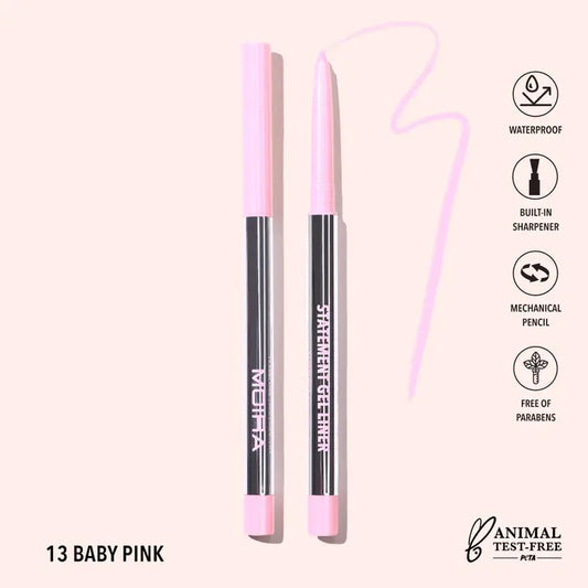 Moira Statement Gel Eyeliner - Baby Pink 013
