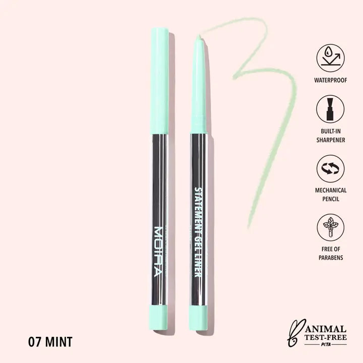 Moira Statement Gel Eyeliner - Mint 007
