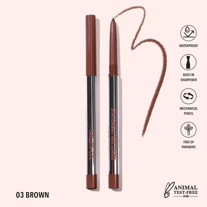 Moira Statement Gel Eyeliner - Brown 003