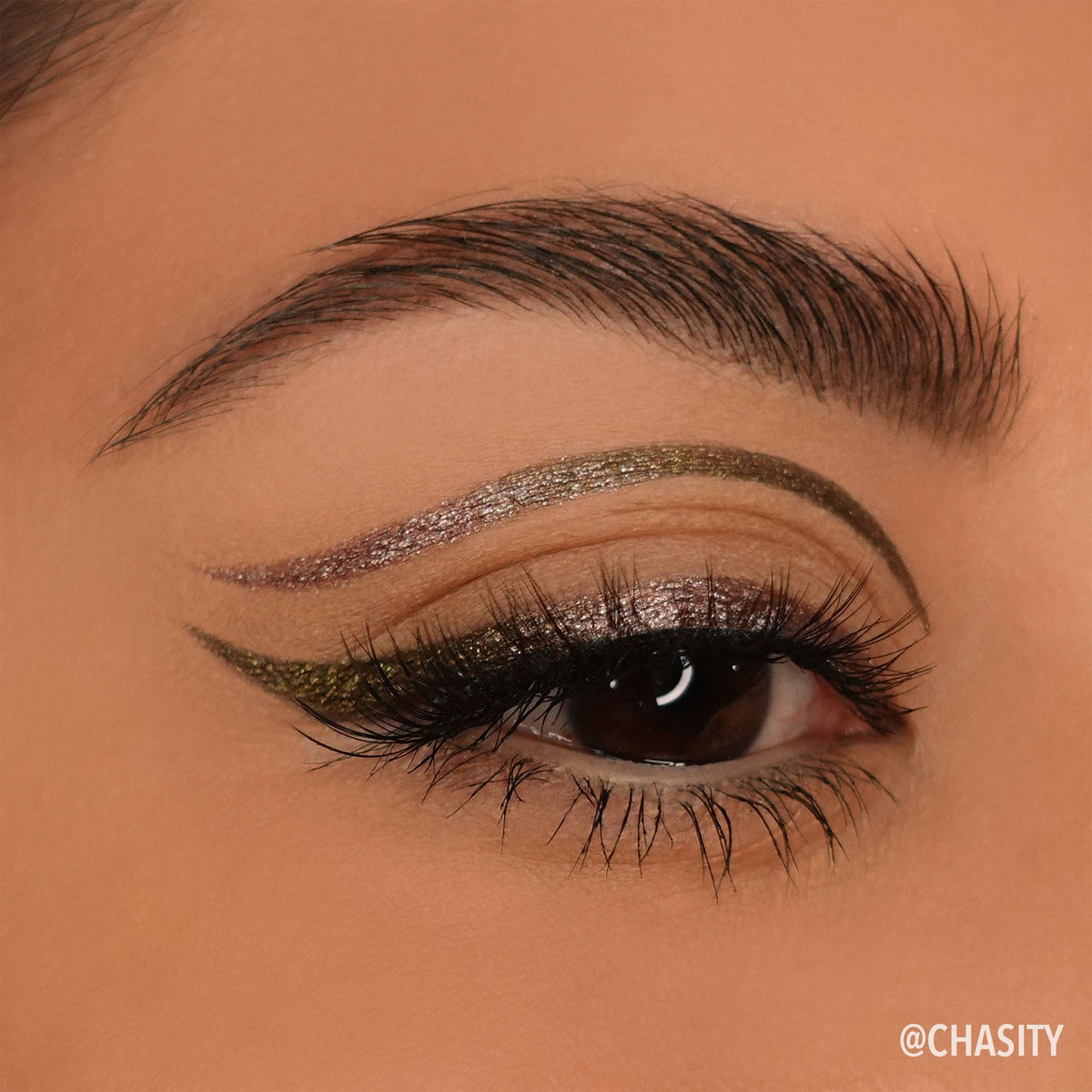 Moira Statement Shimmer Liner - Golden Olive 004