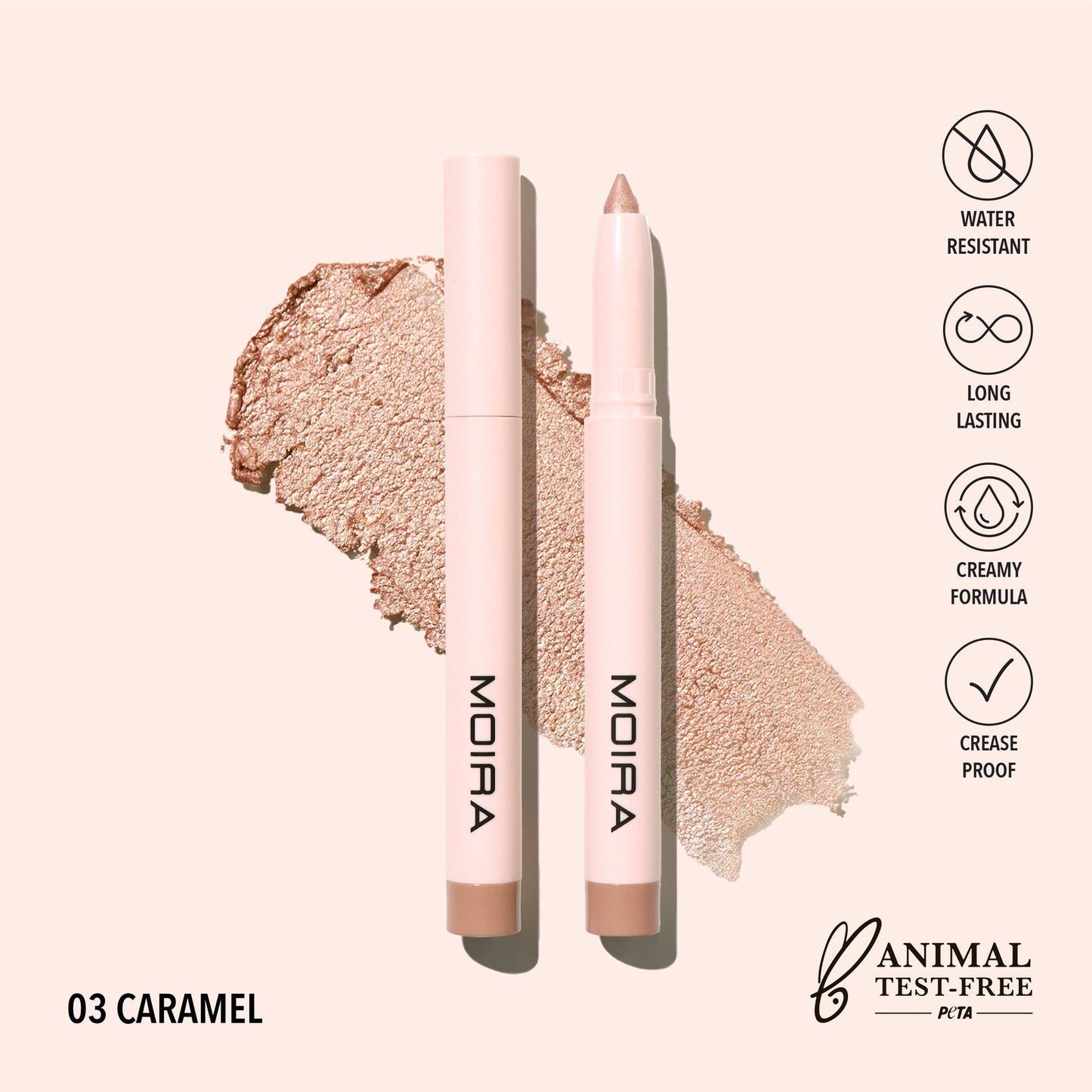 Moira At Glance Stick Shadow - Caramel 003
