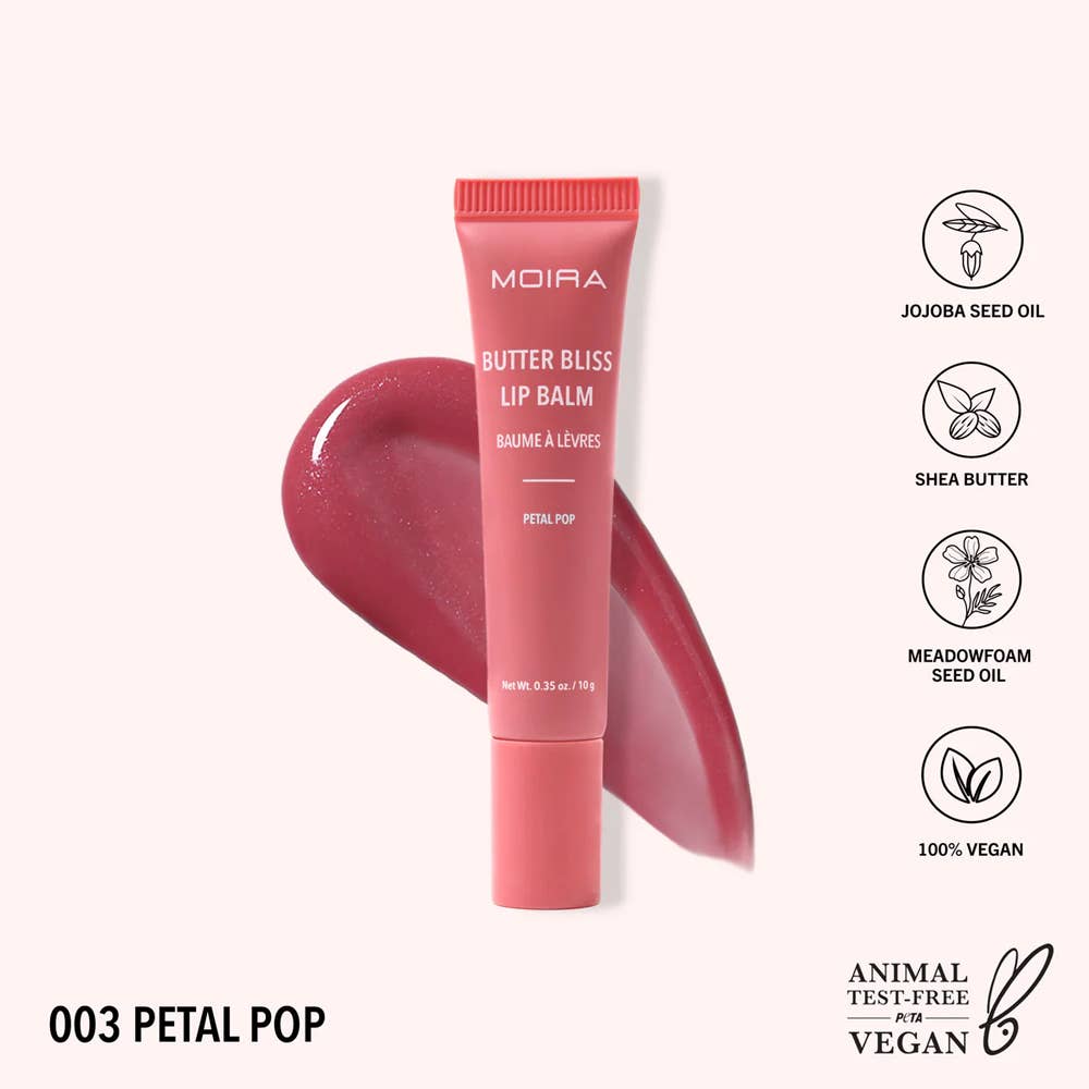 Moira Butter Bliss Lip Balm - Petal Pop 003