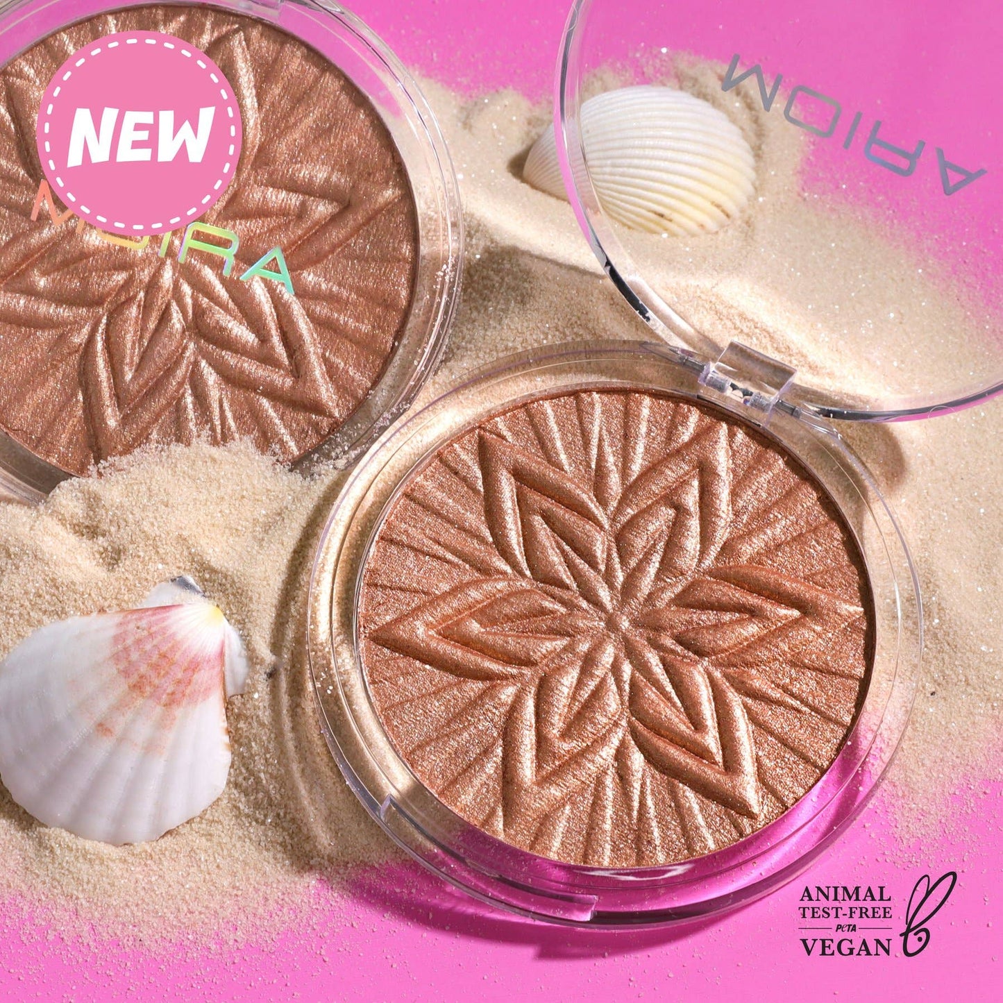 Moira Sun Glow Face & Body Highlighter - Fairy Gold 004