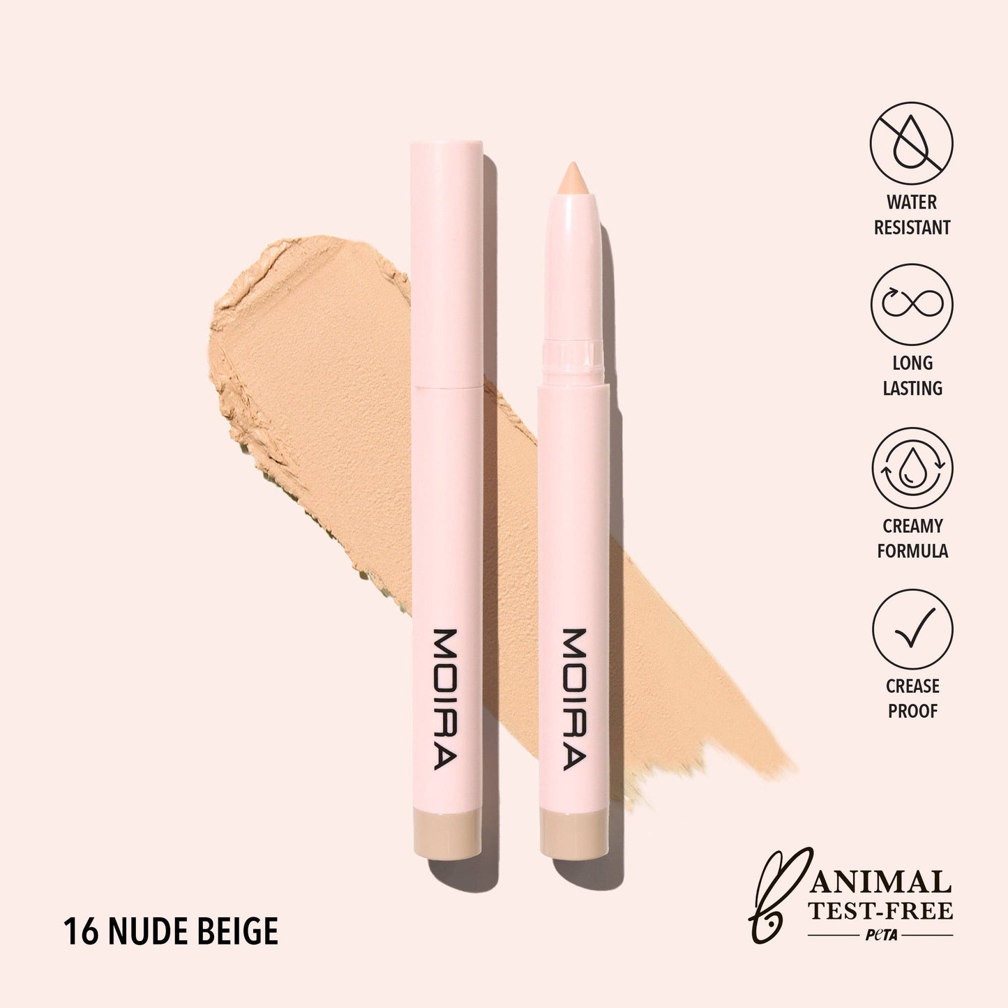 Moira At Glance Stick Shadow - Nude Beige 016