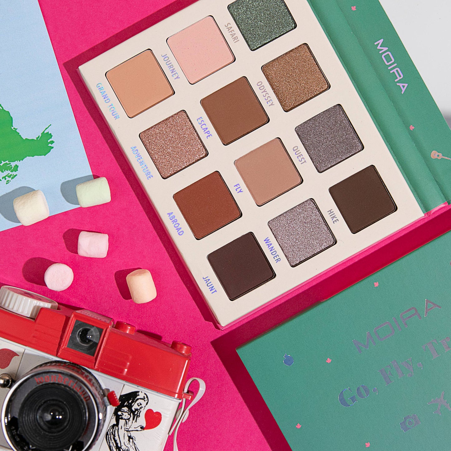 Moira Weekend Vibes - Go, Fly, Travel Eyeshadow Palette 002