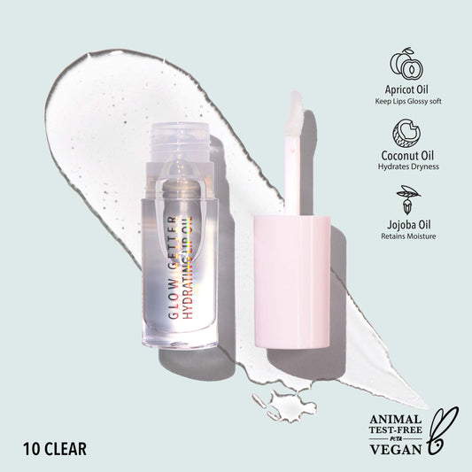 Moira Glow Getter Hydrating Lip Oil - Clear 010