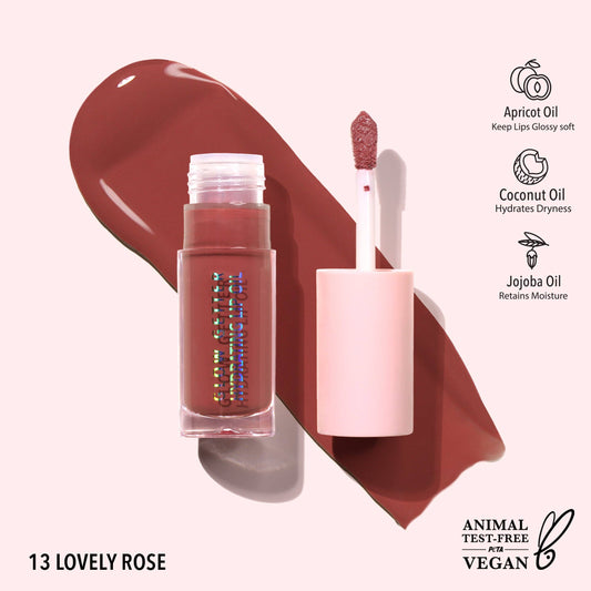 Moira Glow Getter Hydrating Lip Oil - Lovely Rose 013
