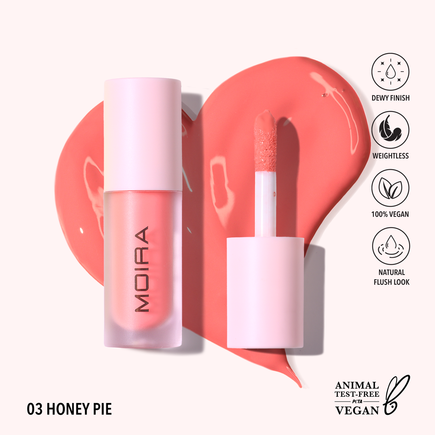 Moira Love Steady Liquid Blush - Honey Pie 003