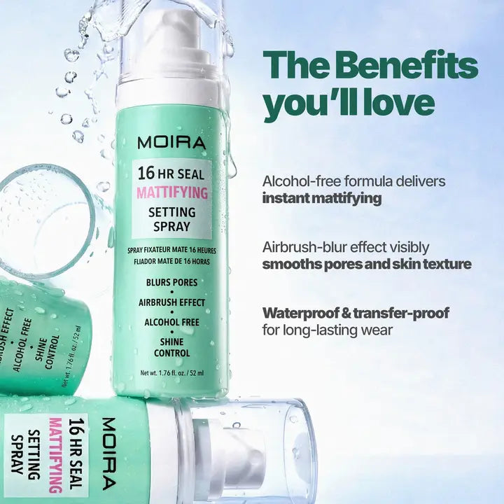 Moira 16HR Seal Mattifying Setting Spray