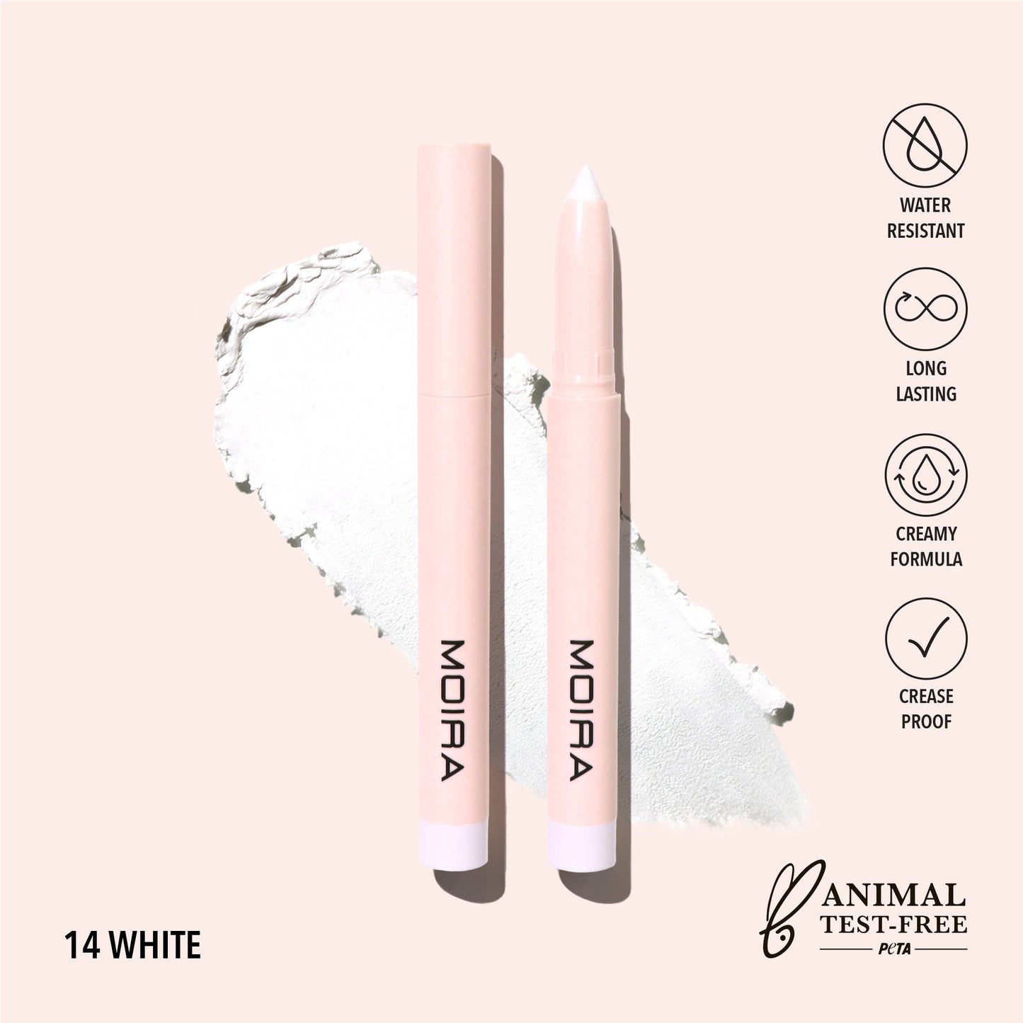 Moira At Glance Stick Shadow - White 014