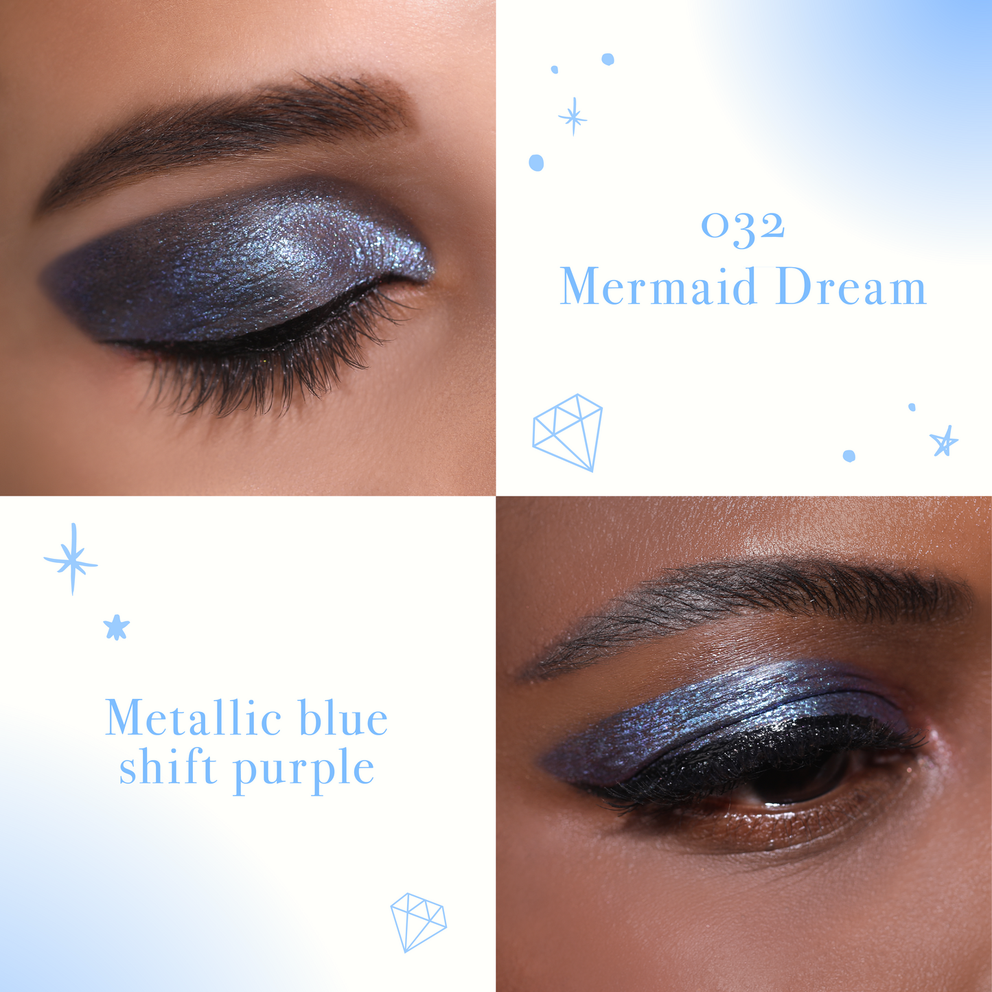 Moira Diamond Daze Liquid Shadow - Mermaid Dream 032