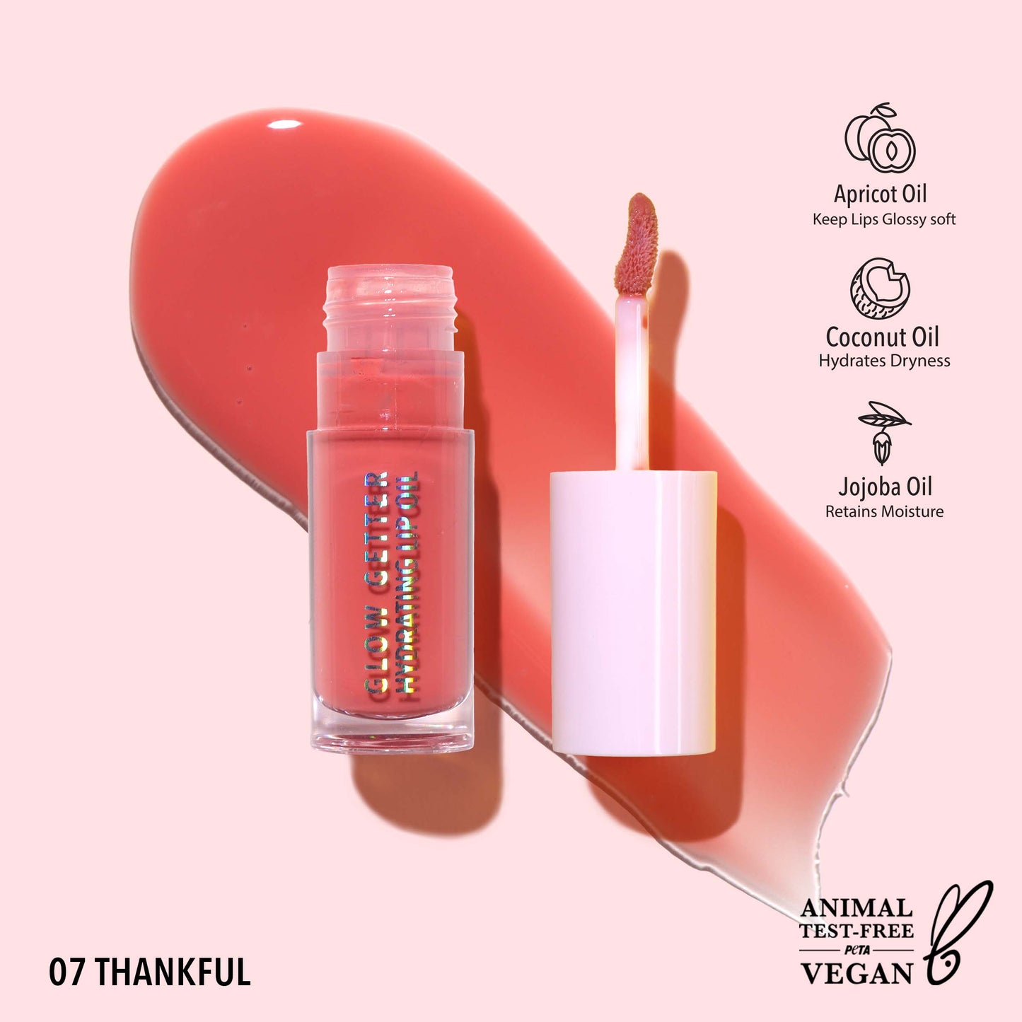 Moira Glow Getter Hydrating Lip Oil - Thankful 007
