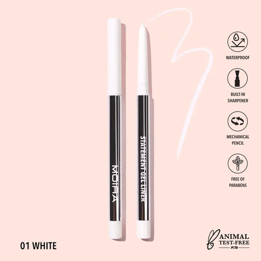 Moira Statement Gel Eyeliner - White 001