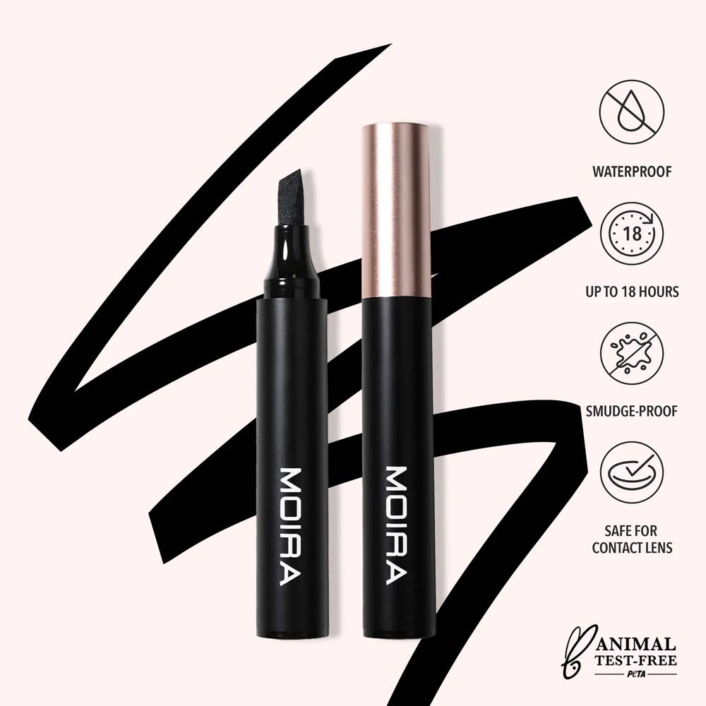 Moira Jumbo Edge Liquid Liner - Black 001