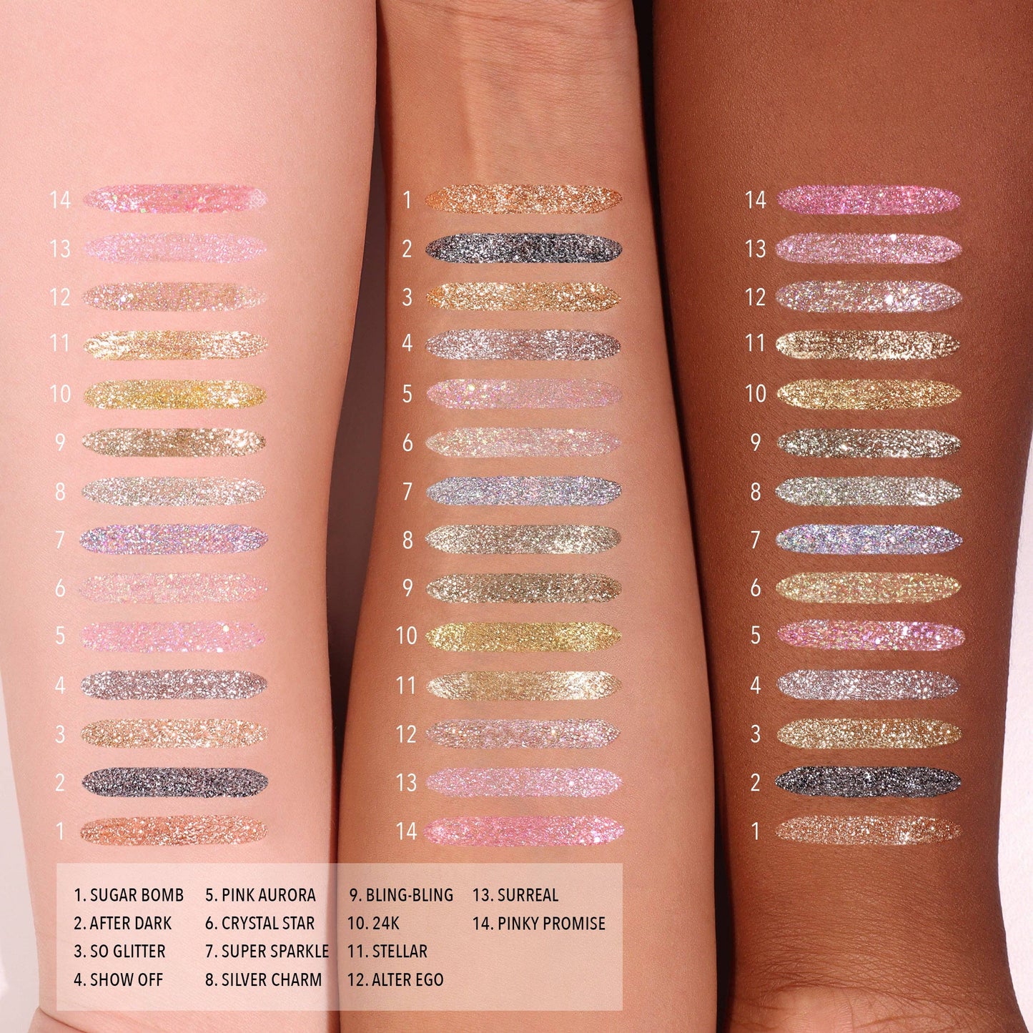 Moira Glitter Glitter Liner - Silver Charm 008