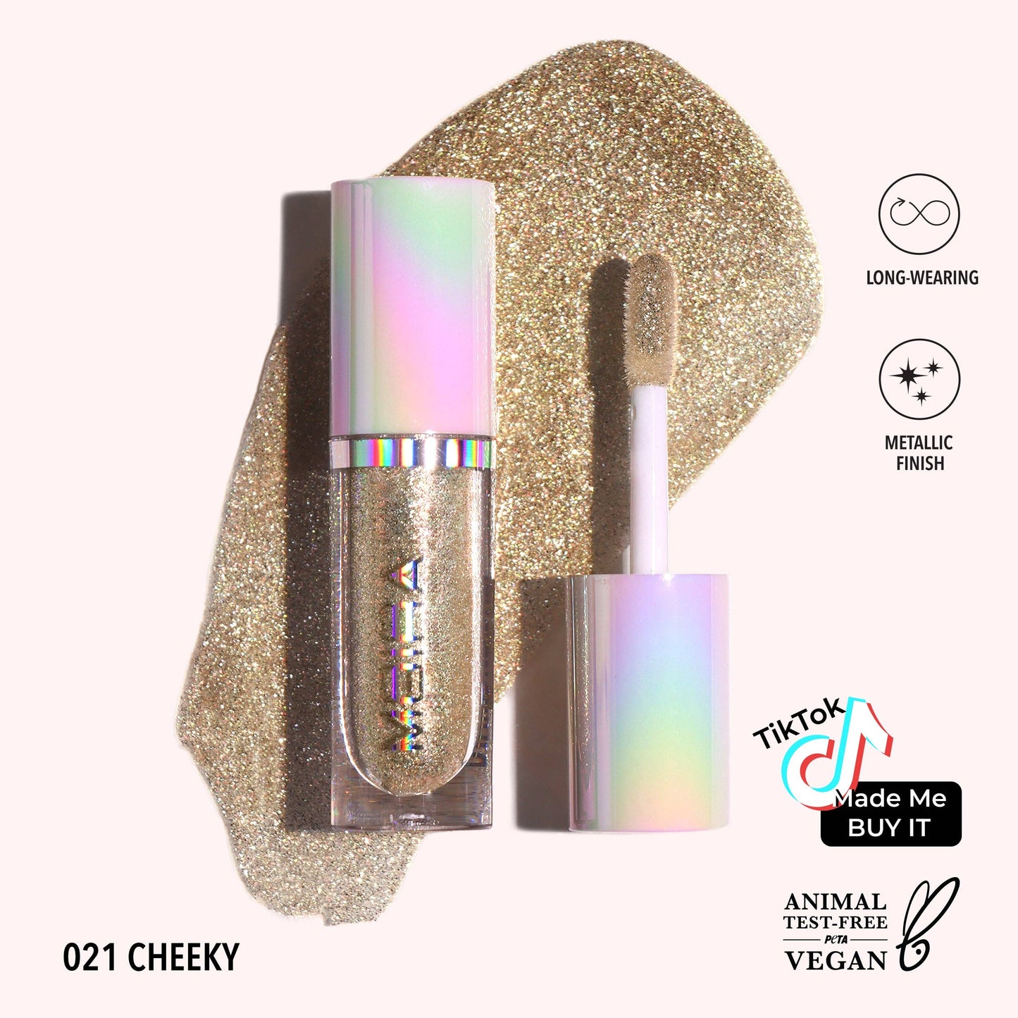 Moira Diamond Daze Liquid Shadow - Cheeky 021