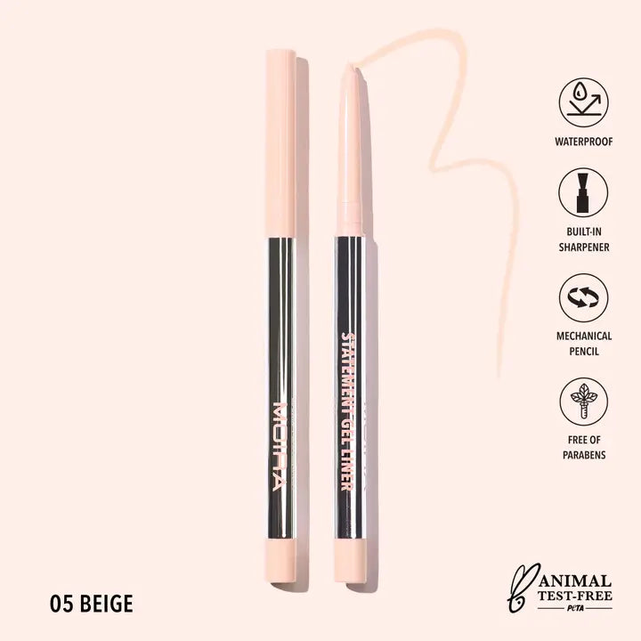 Moira Statement Gel Eyeliner - Beige 005