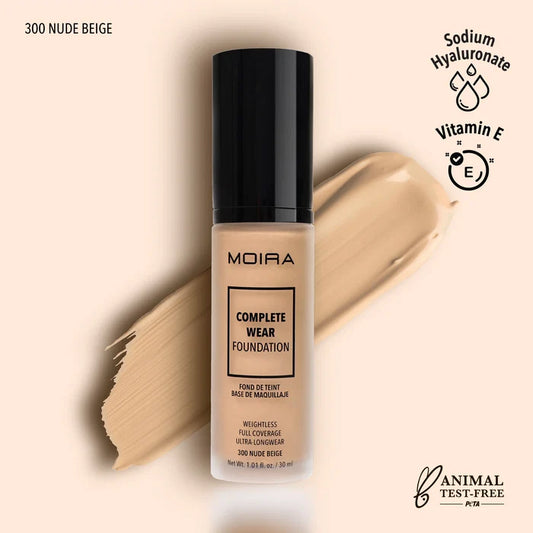 Moira Complete Wear™ Foundation - Nude Beige 300