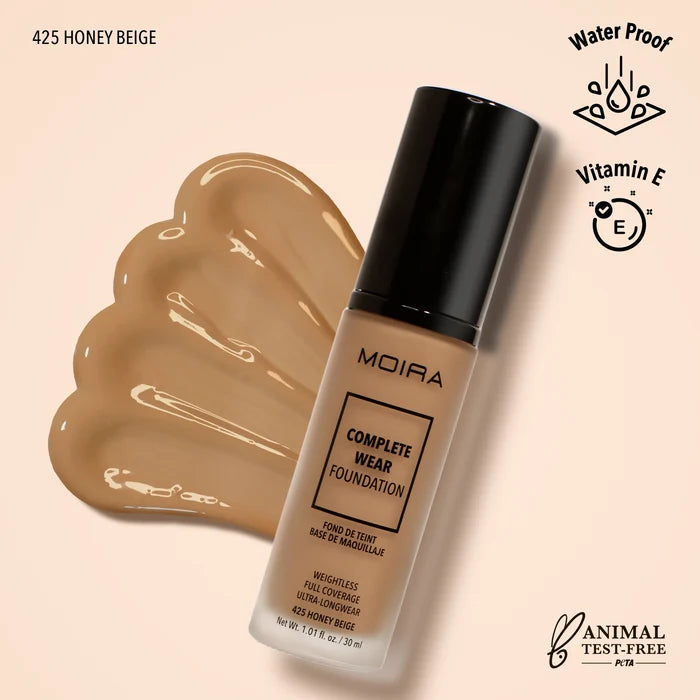 Moira Complete Wear™ Foundation - Honey Beige 425