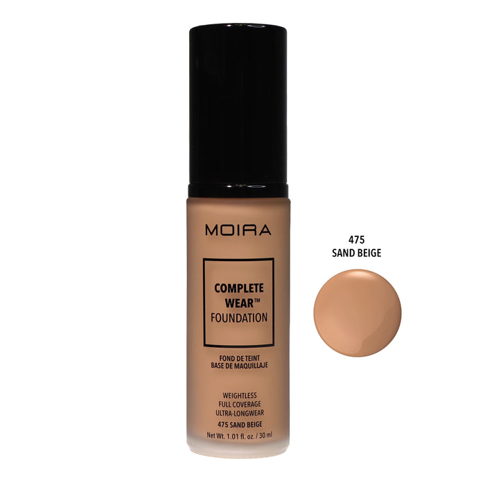 Moira Complete Wear™ Foundation - Sand Beige 475