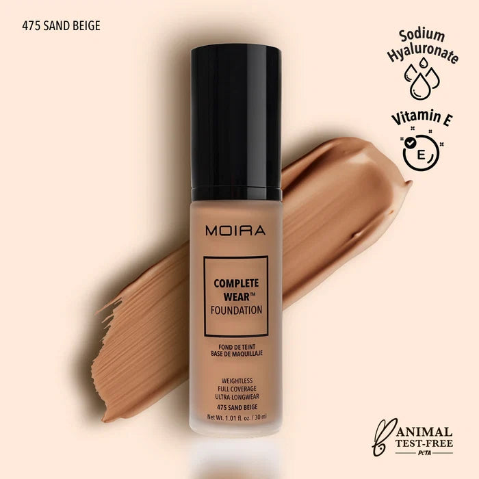Moira Complete Wear™ Foundation - Sand Beige 475