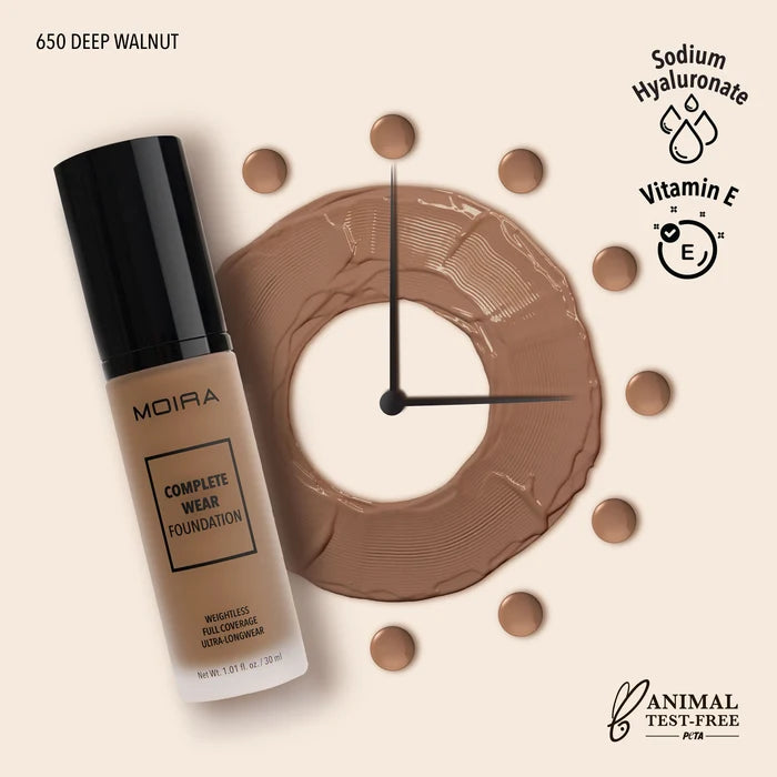 Moira Complete Wear™ Foundation - Deep Walnut 650