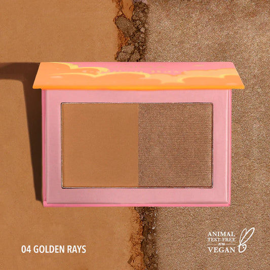 Moria Dual Powder Bronzer - Golden Rays 004