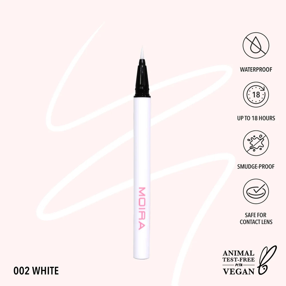 Moira Precision Liquid Liner - White 002