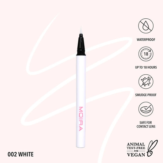 Moira Precision Liquid Liner - White 002