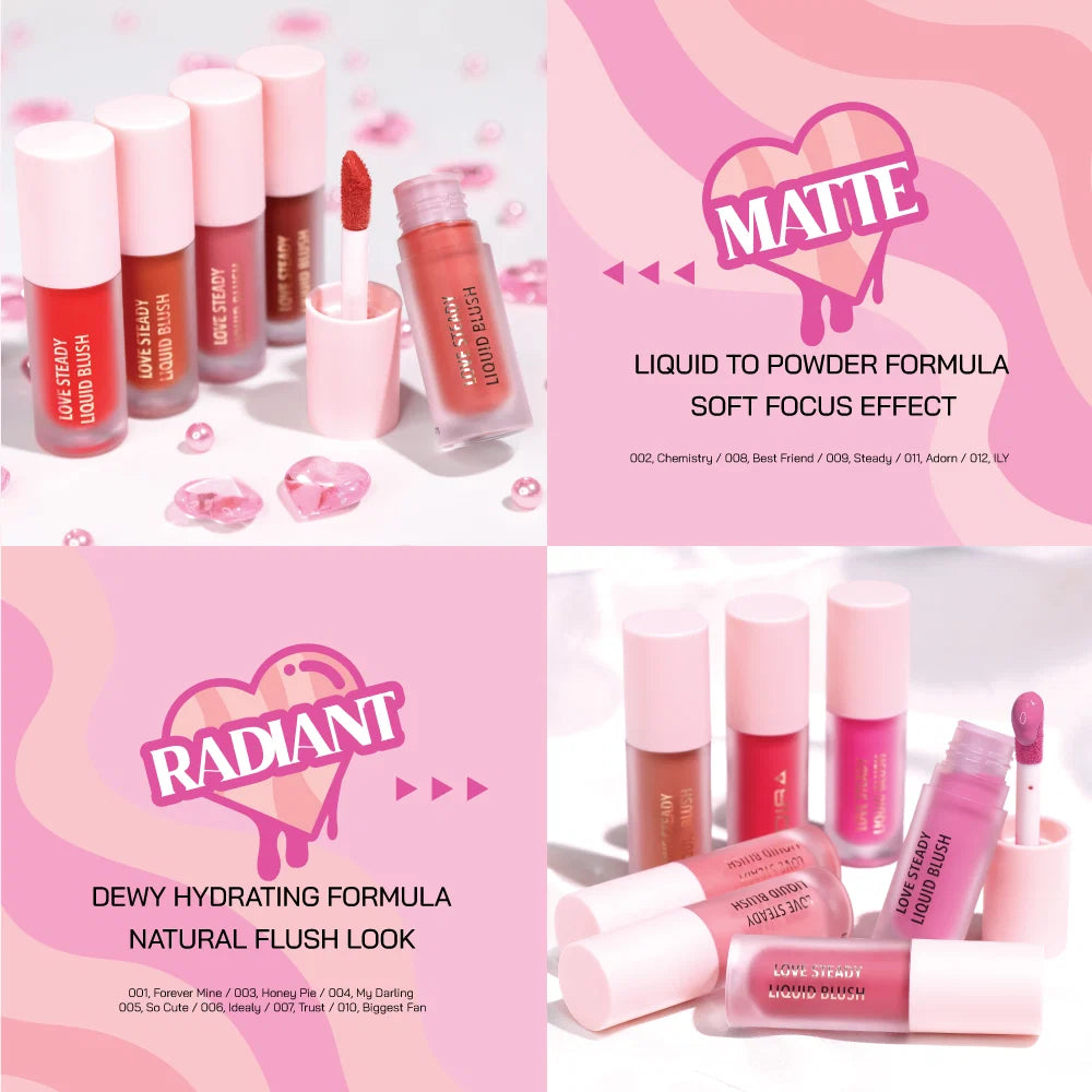 Moira Love Steady Liquid Blush - Dreamboat 016